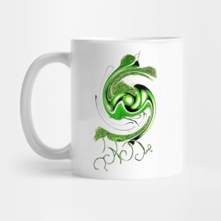 GREEN SWIRL, PEAS Mug